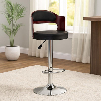 NITYAM Round High Adjustable Bar Stool Chair For Kitchen Home Shop parlour Metal Bar Stool