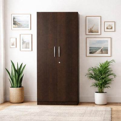 NITYAM Premium Quality Wooden Wardrobe With 2Door Engineered Wood 2 Door Wardrobe
