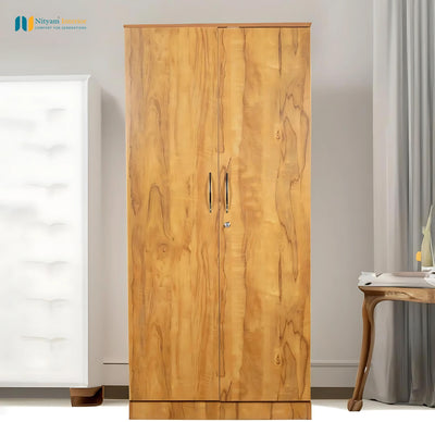NITYAM Engineered Wood 2 Door Wardrobe