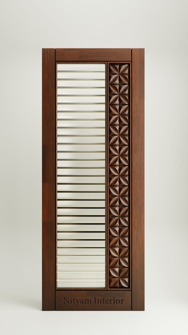 Wire Mesh Jaali Wooden Door