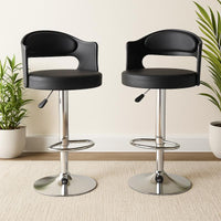 NITYAM Premium Quality U Shape Round Long Revolving Chair Metal Bar Stool