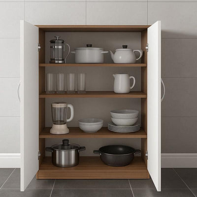 NITYAM Premium Quality Wooden Kitchen Cabinet With Door Engineered Wood Kitchen Cabinet