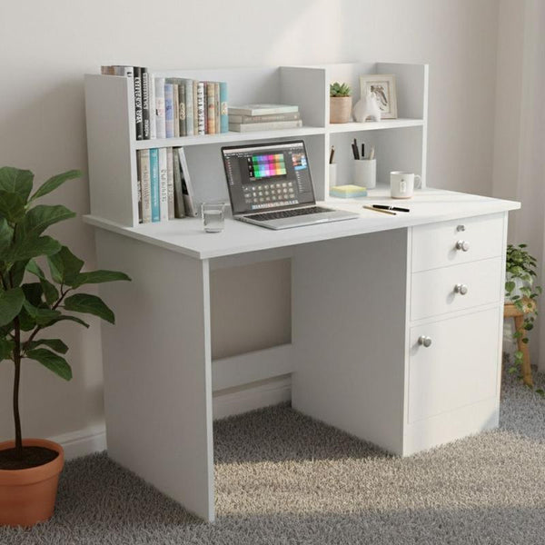 NITYAM Premium Quality Computer Table With Drawer For Storage Engineered Wood Multipurpose Table