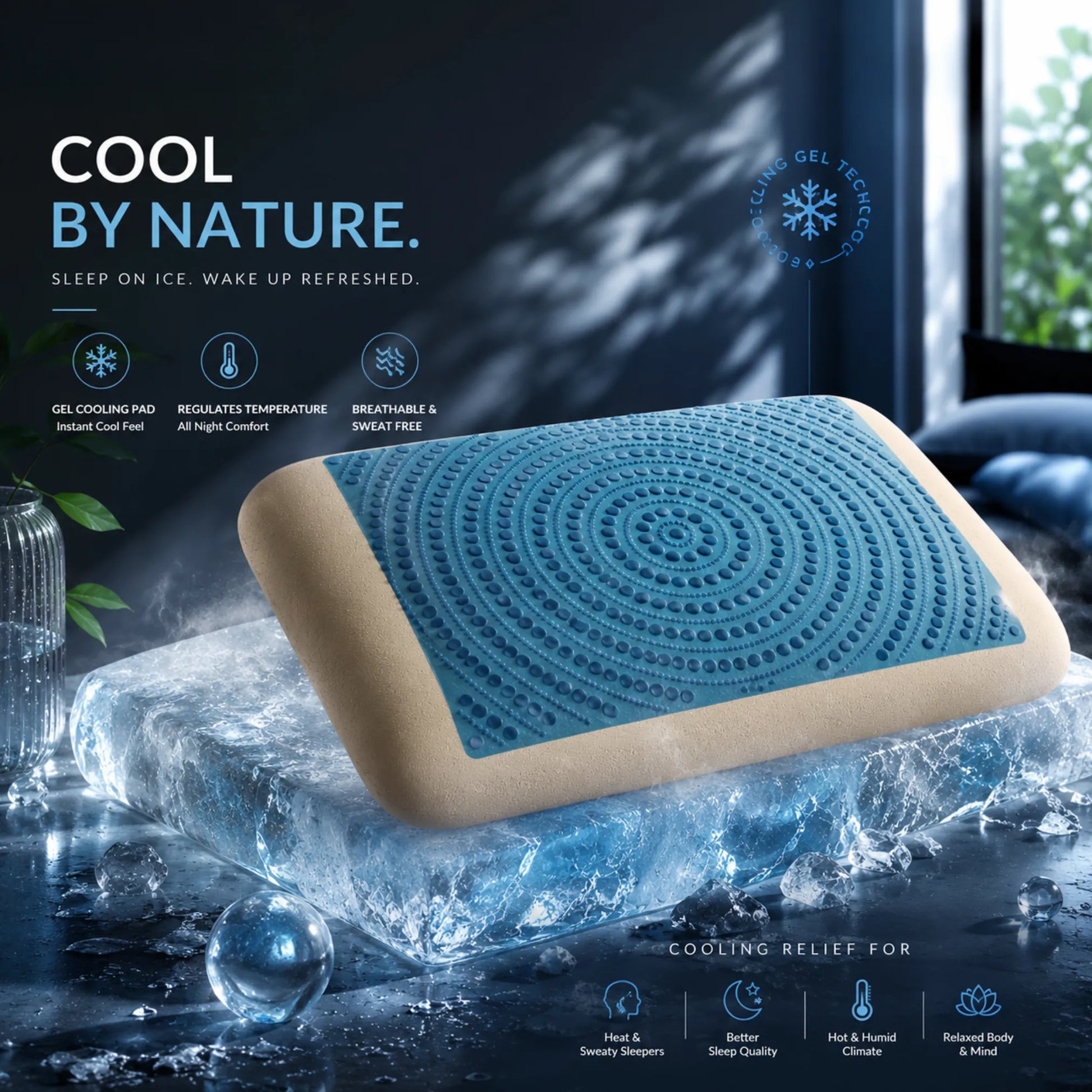 gel hybrid latex pillow
