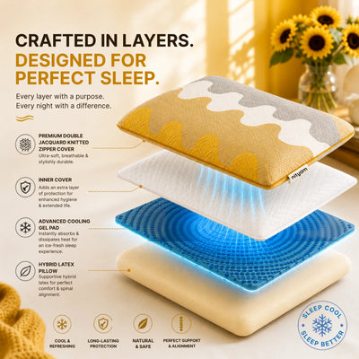 Gel Hybrid  Latex  Pillow