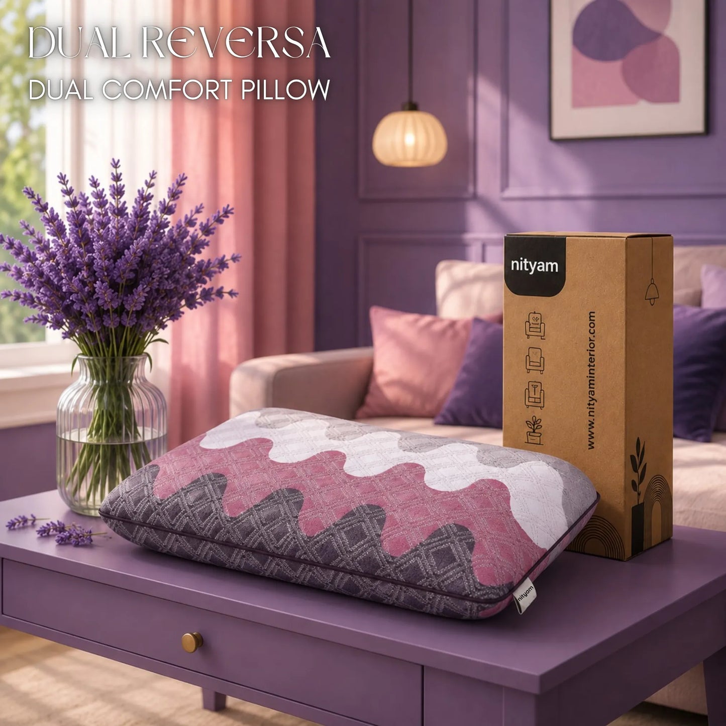 DualReversa™ Hybrid Pillow -Dual  Comfort  Pillow