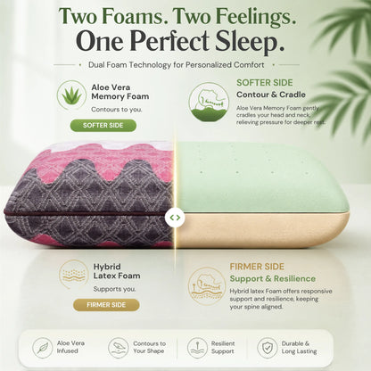 DualReversa™ Hybrid Pillow -Dual  Comfort  Pillow
