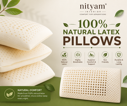 Nityam 100% Natural Latex Pillow