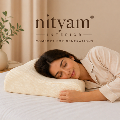Nityam 100% Natural Latex Contour Pillow