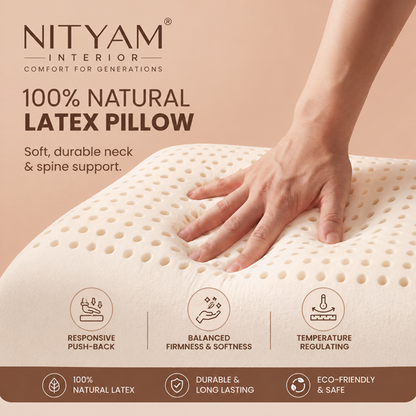 Nityam 100% Natural Latex Pillow