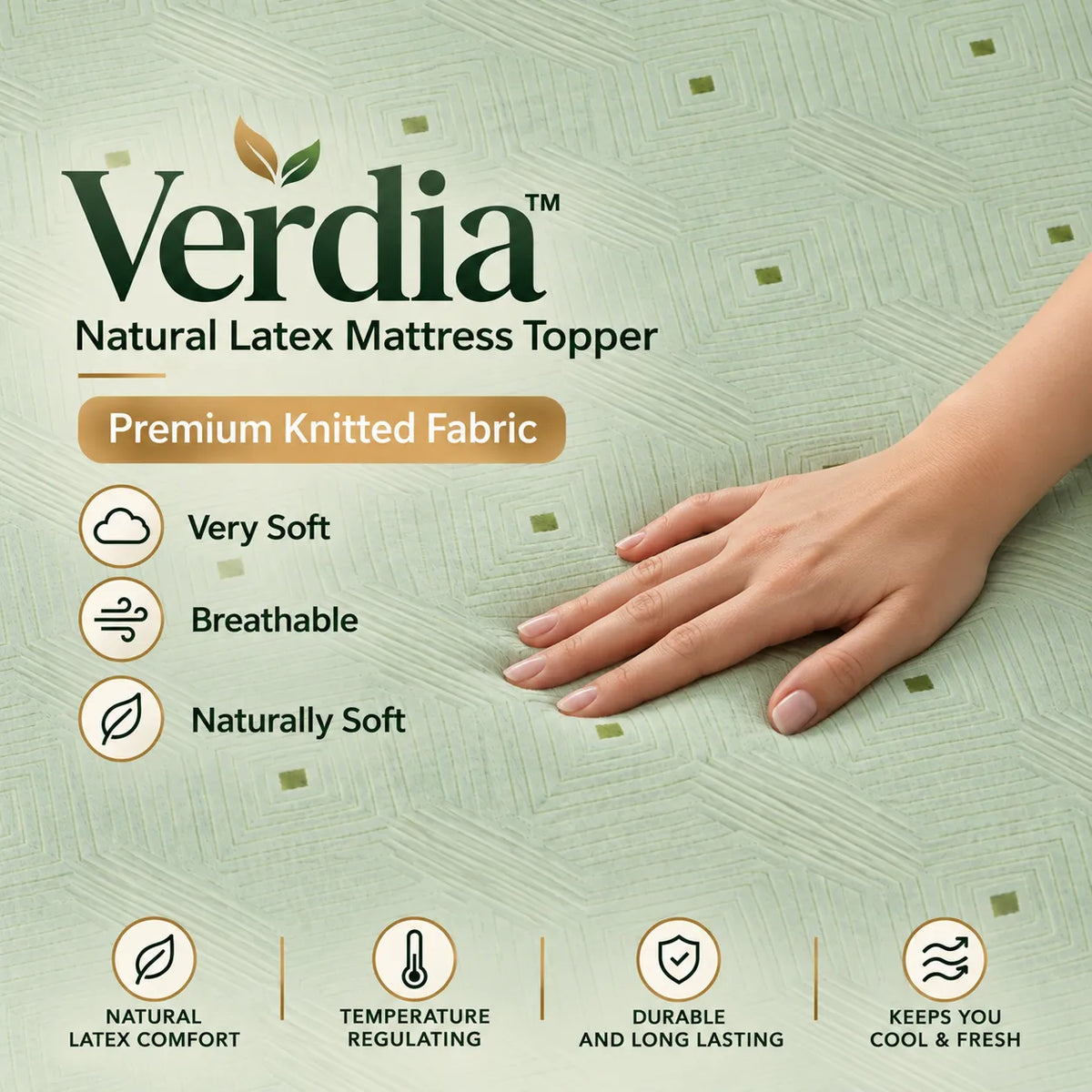 Verdia™ Natural Latex Mattress Topper