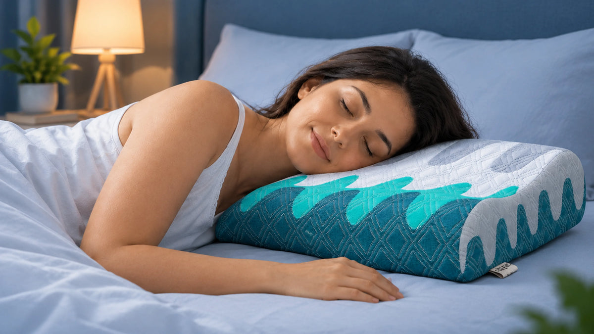 Verdia contour organic latex pillow by Nityam