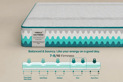 Verdia GOLS certified natural latex mattress by Nityam