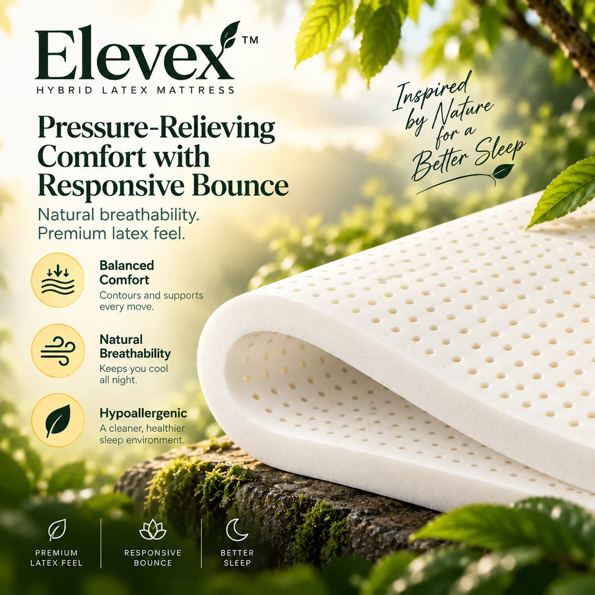 Elevex™ - Hybrid Latex Mattress