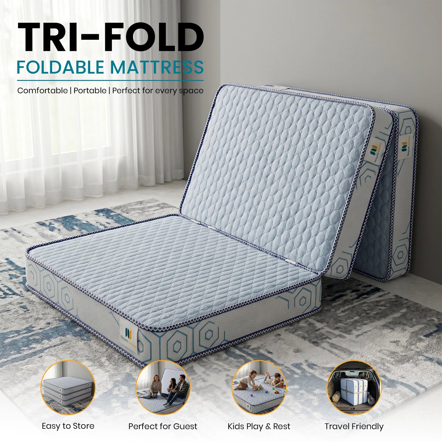 Nityam Trifold Mattress Nityam Interior
