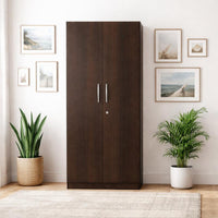 NITYAM Premium Quality Wooden Wardrobe With 2Door Engineered Wood 2 Door Wardrobe