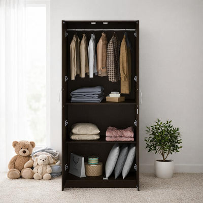 NITYAM Engineered Wood 2 Door Wardrobe