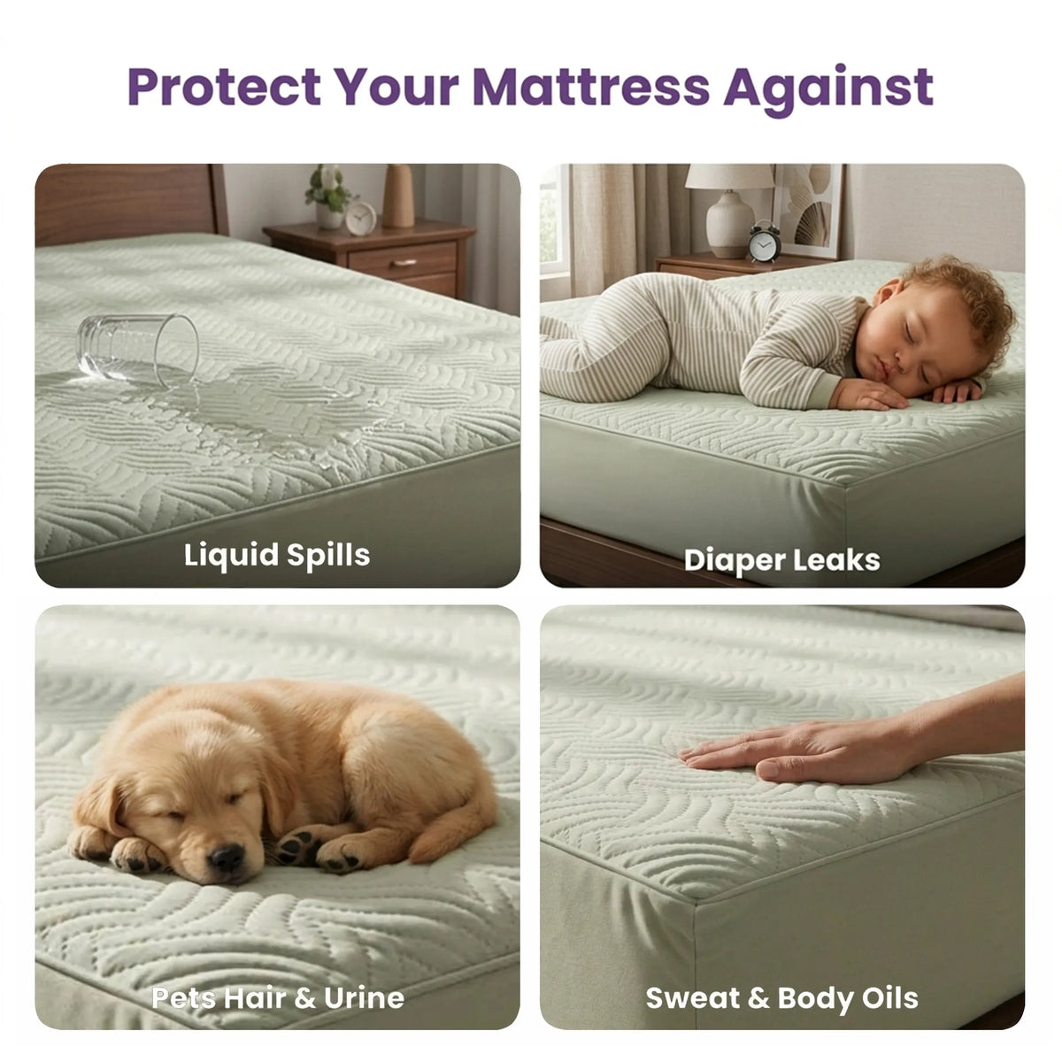 UltraSonic waterproof mattress protector by Nityam
