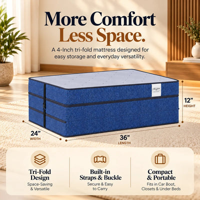 Premium Memory Foam Tri-Fold Mattress