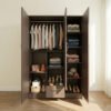 wardrobe 3door brown color (1)
