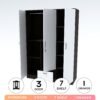 wooden almari wardrobe 3door storage (7)