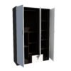 wooden almari wardrobe 3door storage (8)