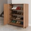 wooden shoe rack with door (1)