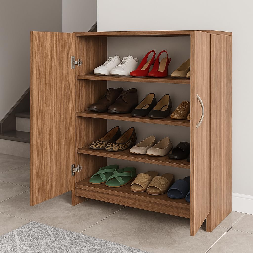 wooden shoe rack with door (1)