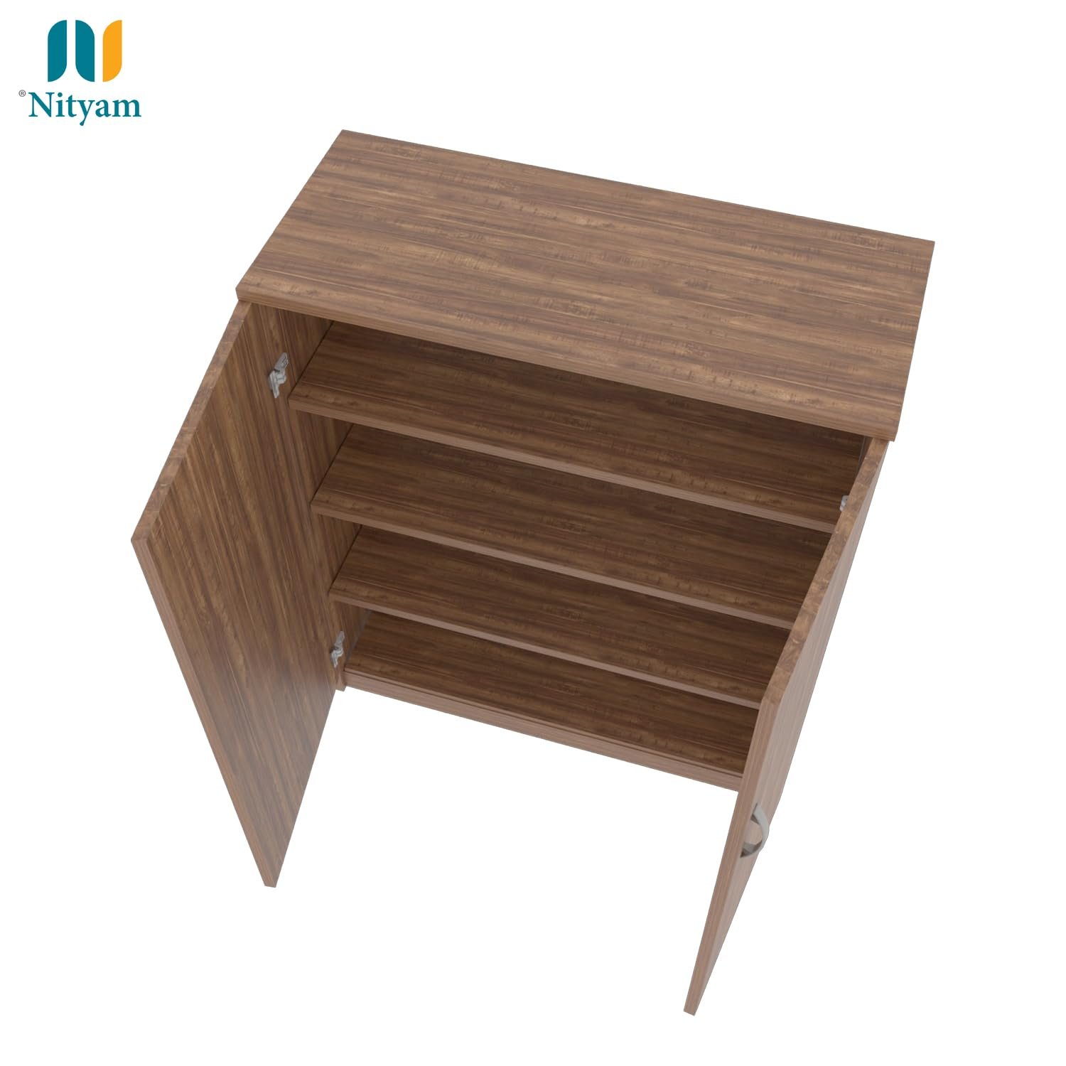 wooden shoe rack with door (2)