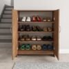 wooden shoe rack with door (6)