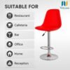 NITYAM Adjustable Bar Stool with Soft Seat Multi-Purpose for Restaurant, Bar, Office, Kitchen, Clinic, Cafeteria, (7)