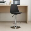 Nityam Metal Bar Stool Chair Adjustable for Kitchen Home Office Cafeteria Bar Cafe Dining Office Shops (Color-Black) (5)