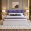 Modern Upholstered King Size Bed with Storage Double Bed with Box Storage & Upholstery Premium Fabric Headboard Platform Bed for Bedroom & Hotel (5)